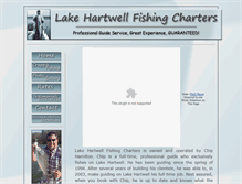 Tablet Screenshot of lakehartwellfishingcharters.com